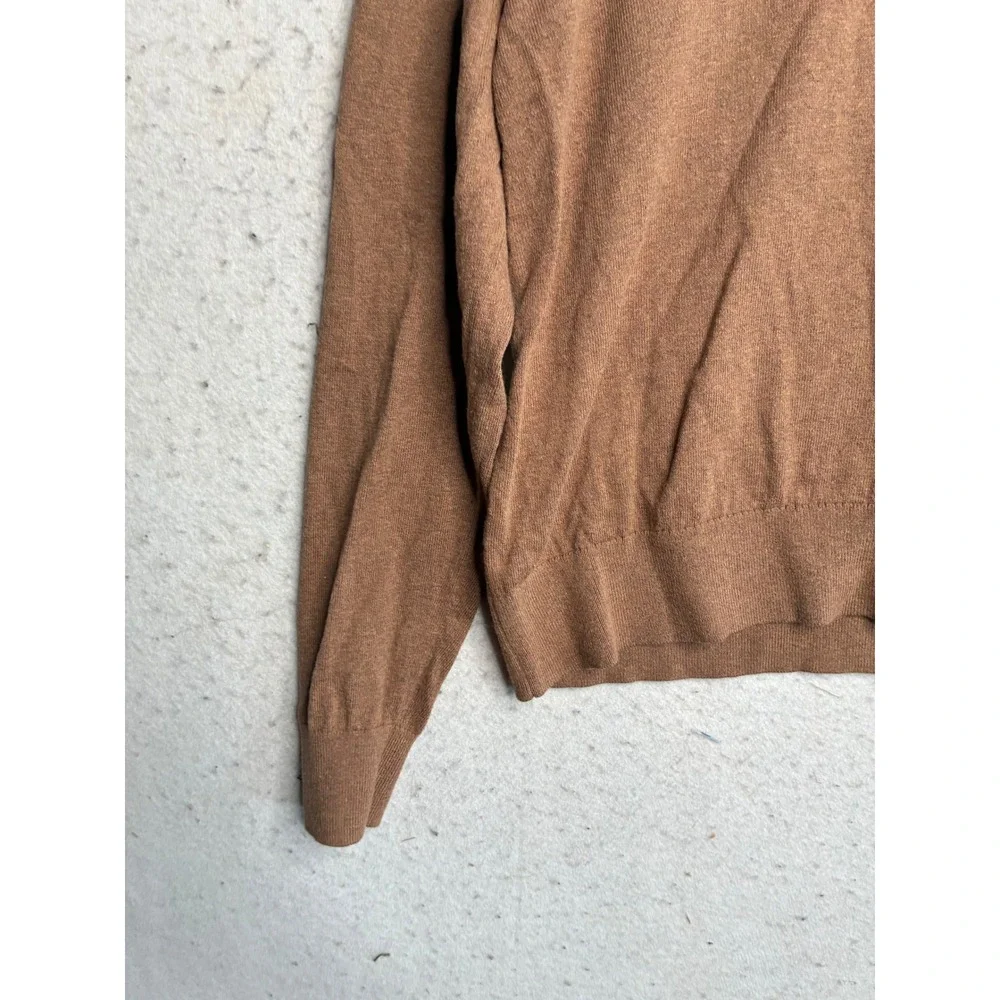 Everlane Organic Cotton Crew Neck Sweater Brown Medium Mens Knit Pullover